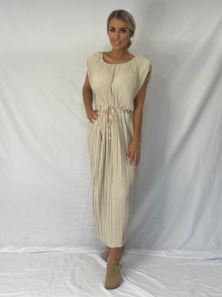The Empress Dress Beige