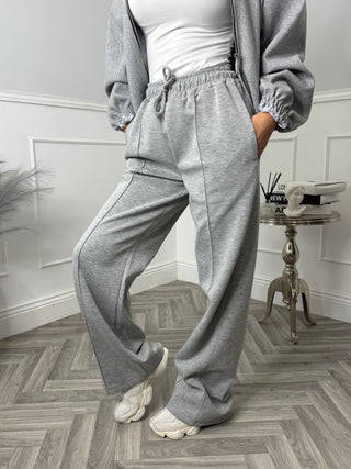 Fern Flared Joggers - Grey