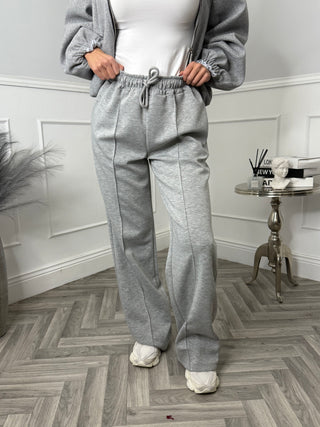 Fern Flared Joggers - Grey