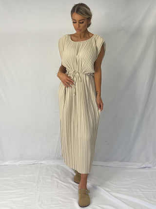 The Empress Dress Beige