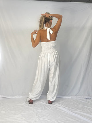 Dove White Jumpsuit