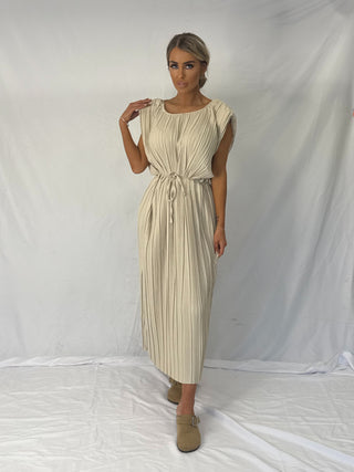 The Empress Dress Beige