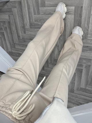 Fern Flared Joggers - Beige