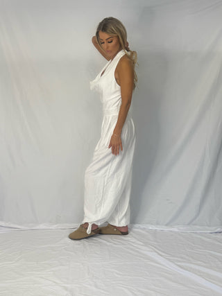 Dove White Jumpsuit