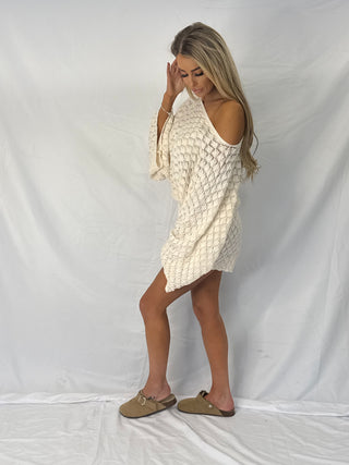 The Golden Hour Beige Crochet Set