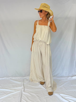 The Divine Linen Co Ord Set Nude