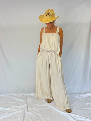 The Divine Linen Co Ord Set Nude