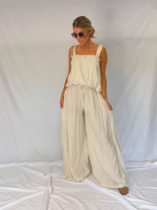 The Divine Linen Co Ord Set Nude