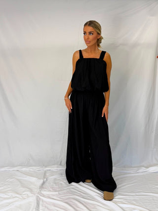 The Divine Linen Co Ord Set Black