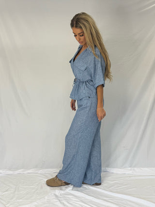 Serenity Blue Co Ord Pocket Set