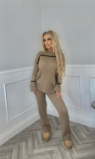 Heaven knitted lounge wear - Mocha