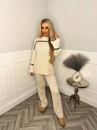 Heaven knitted lounge wear - cream