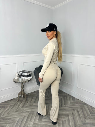 Push up Flared Active 2 Piece - Nude